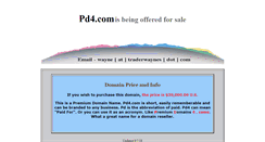Desktop Screenshot of pd4.com